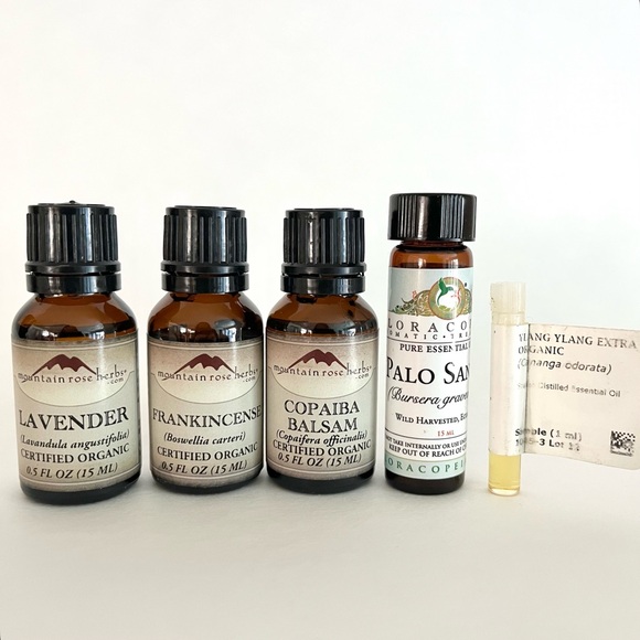ORGANIC Lavender, Frankincense, Copaiba Balsam, Palo Santo Essential Oil Perfume - Picture 2 of 7